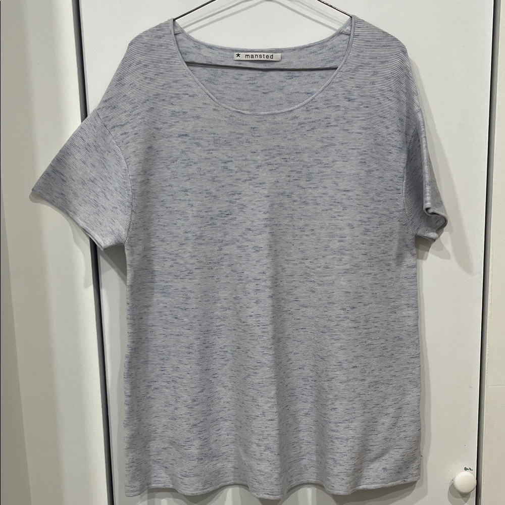 Mansted Short‑Sleeve Knit Tee – Size L